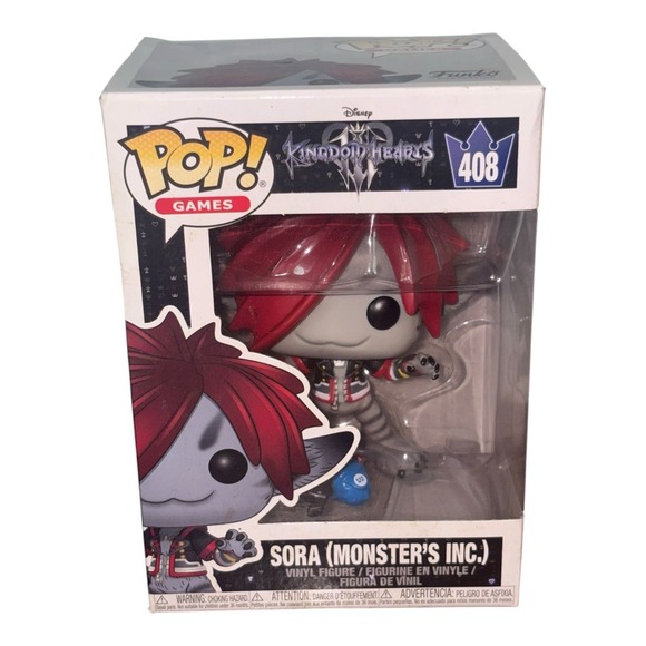 Funko Other - Funko POP! Games Kingdom Hearts #408 Sora Monster's Inc. Vinyl Figure BOX Damage